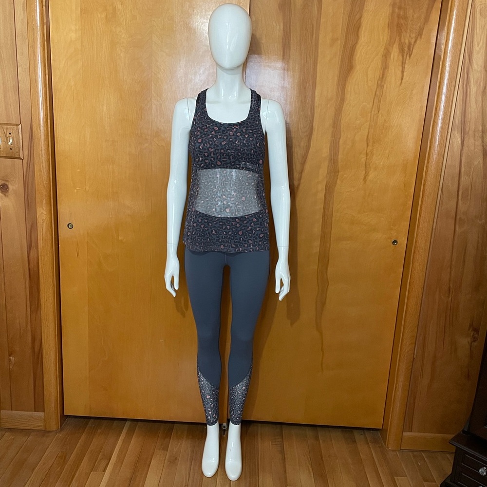 Victoria’s Secret Leopard Sports Bra - Medium Leggings - Small Tank - XS Set
